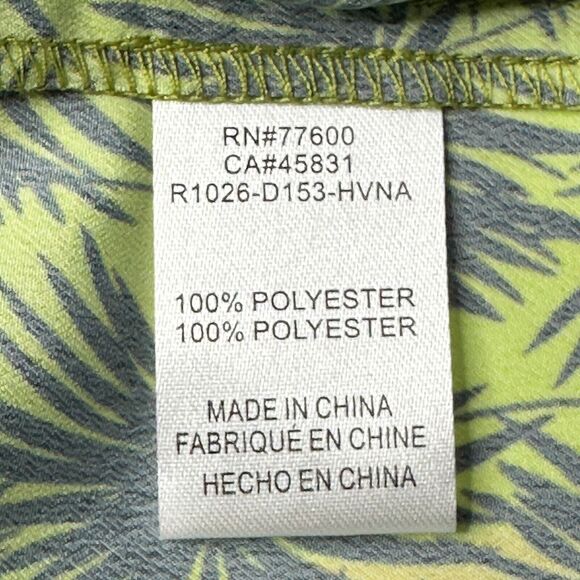 Sandrine Rose Havana Palm Trees California Shirt Chest Pocket Women Medium NWT - Picture 8 of 9